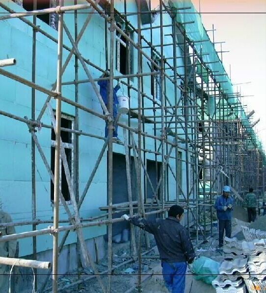 墻面xps擠塑板施工現(xiàn)場圖